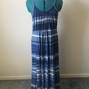 Aventura ECO Two-Tone-Blue & White Maxi Dress